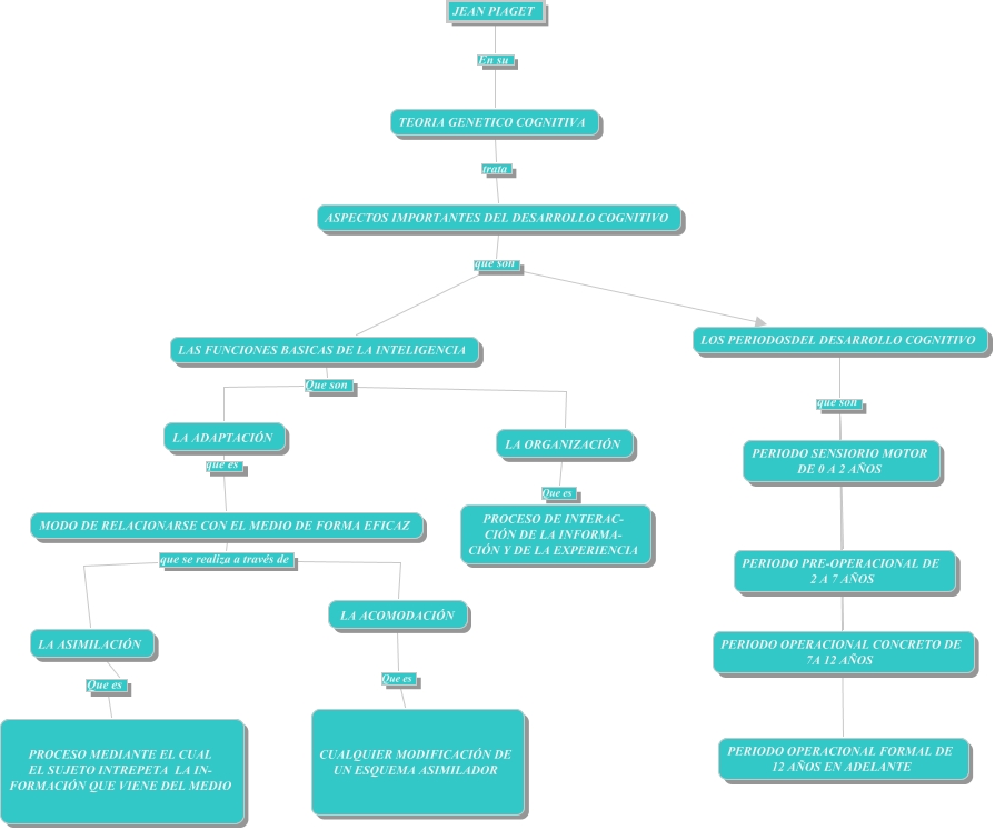 MAPA CONCEPTUAL DE LA TEORIA COGNITIVA